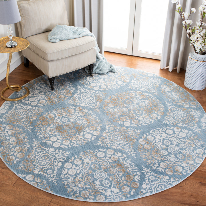 SAFAVIEH Isabella ISA958L Denim Blue / Ivory Rug Image 2