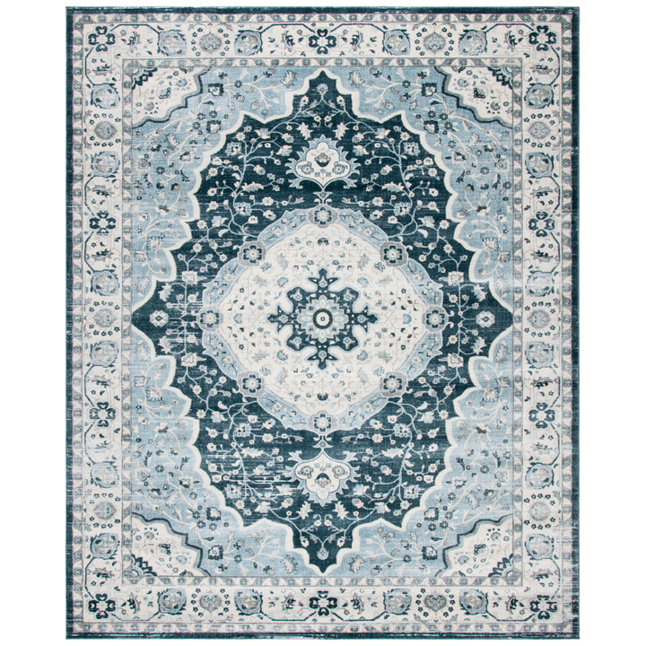 SAFAVIEH Isabella Collection ISA915N Navy / Creme Rug Image 6