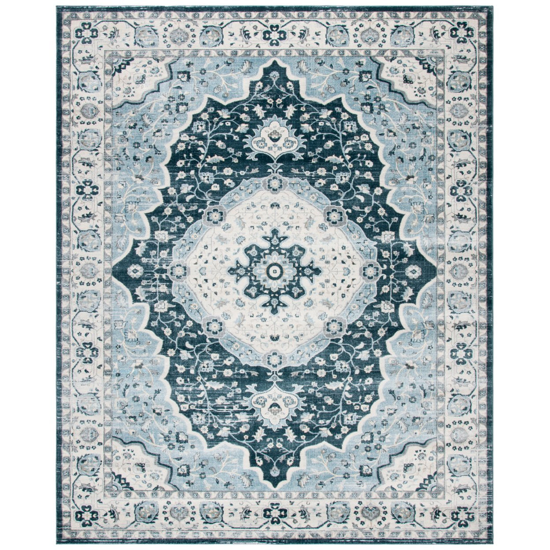 SAFAVIEH Isabella Collection ISA915N Navy / Creme Rug Image 1