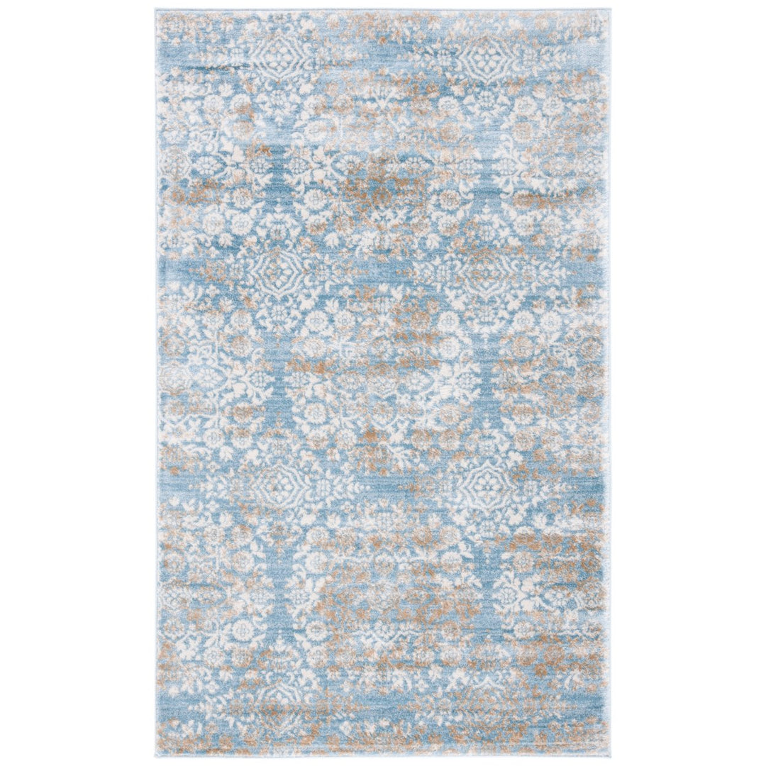 SAFAVIEH Isabella ISA958L Denim Blue / Ivory Rug Image 10