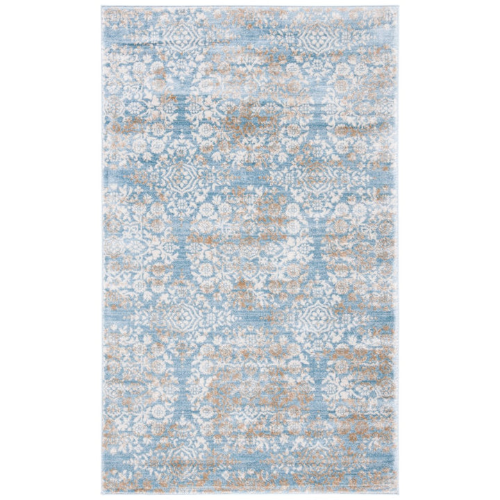 SAFAVIEH Isabella ISA958L Denim Blue / Ivory Rug Image 10