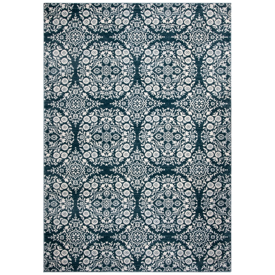 SAFAVIEH Isabella Collection ISA958N Navy / Ivory Rug Image 1