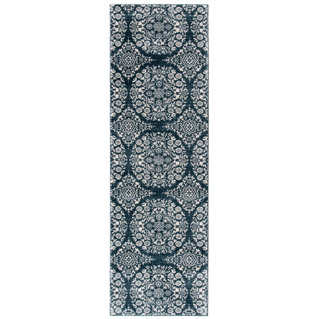 SAFAVIEH Isabella Collection ISA958N Navy / Ivory Rug Image 5