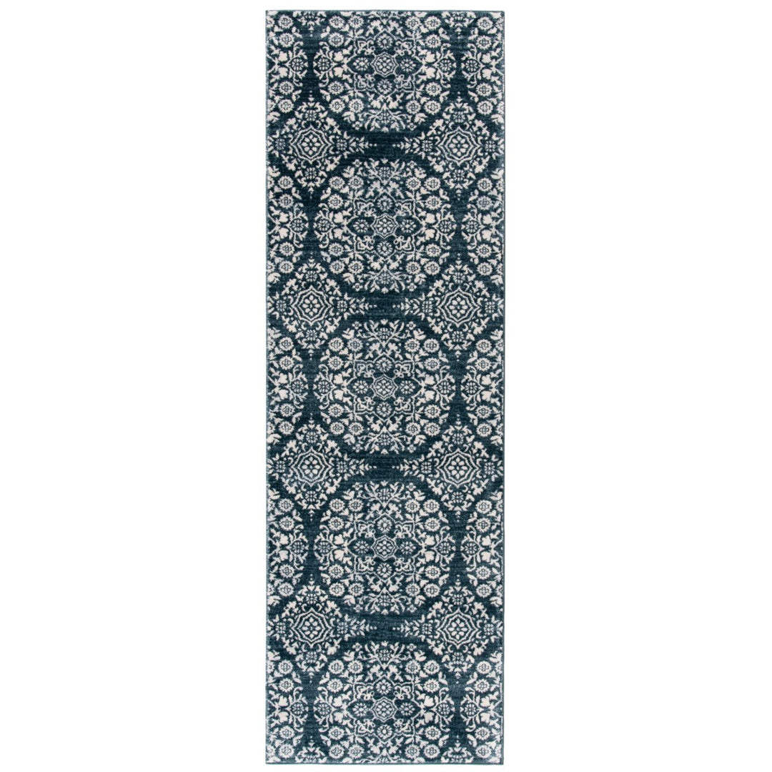 SAFAVIEH Isabella Collection ISA958N Navy / Ivory Rug Image 1