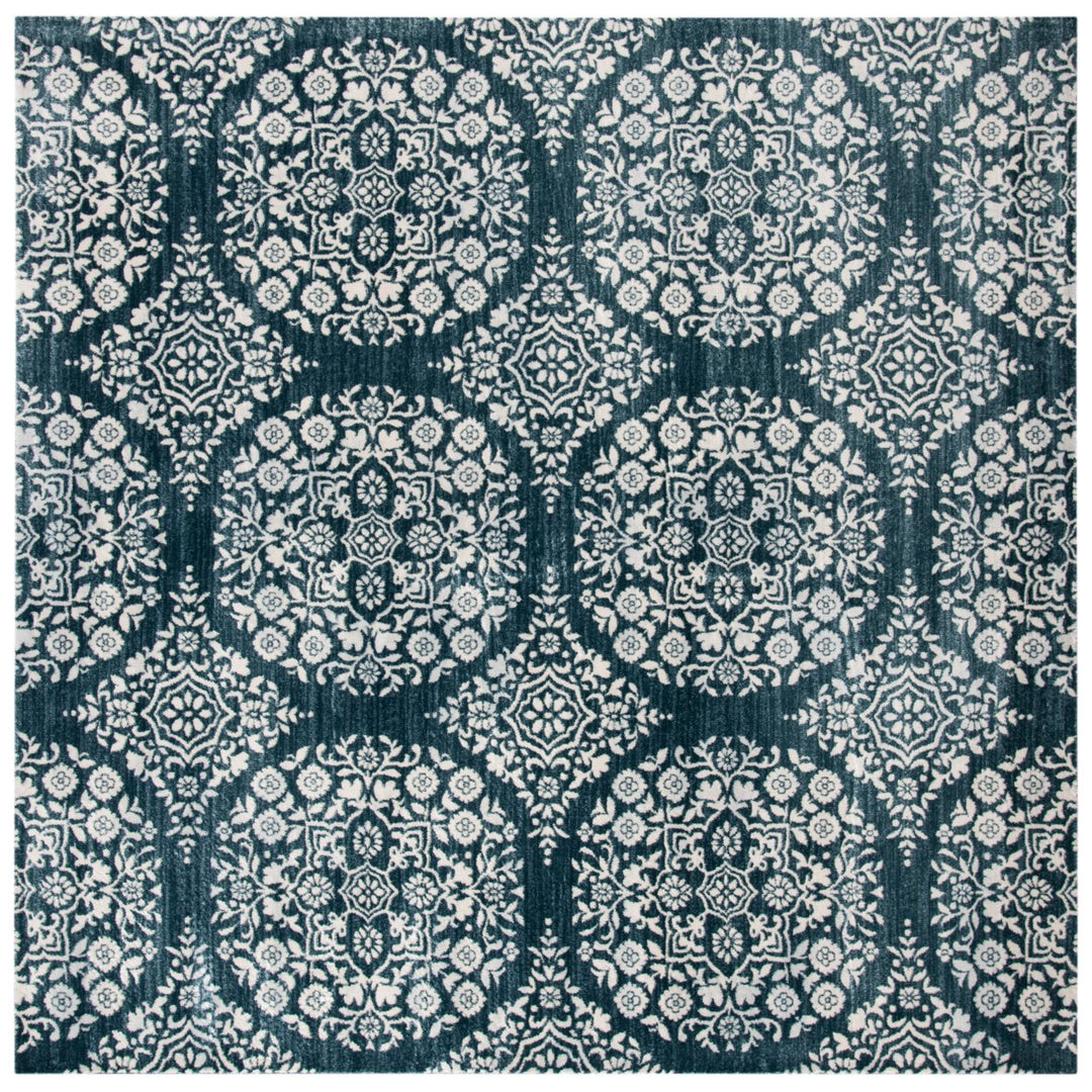 SAFAVIEH Isabella Collection ISA958N Navy / Ivory Rug Image 6