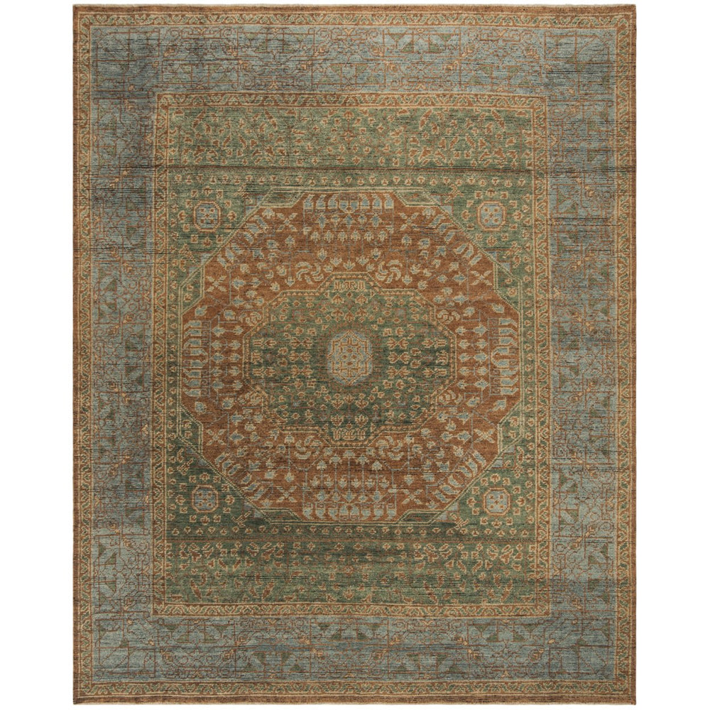 SAFAVIEH IZM154P Izmir Rust / Light Blue Image 2