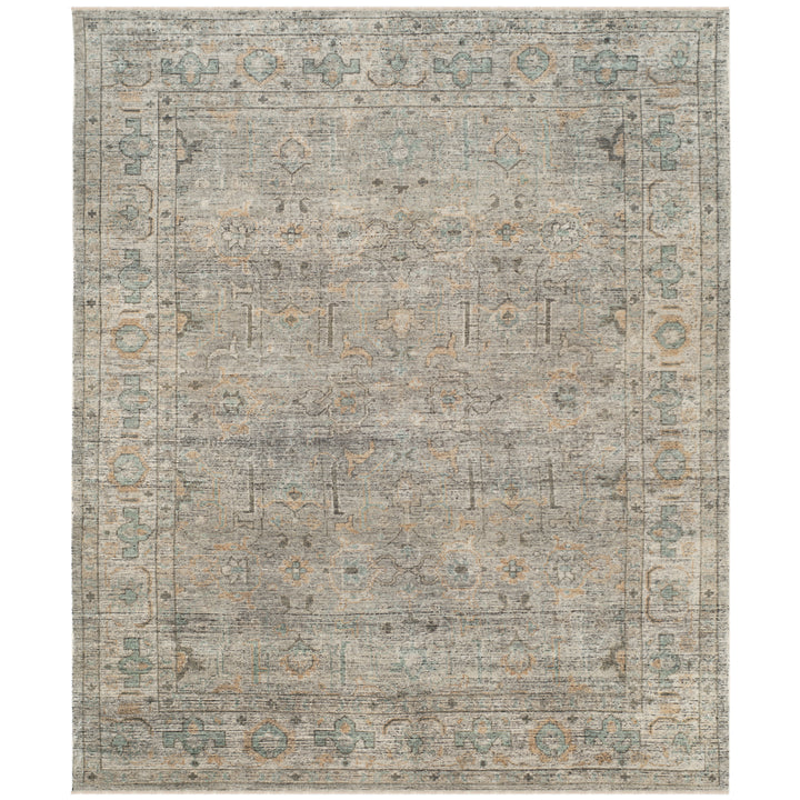 SAFAVIEH IZM188A Izmir Linen / Dusty Teal Image 2