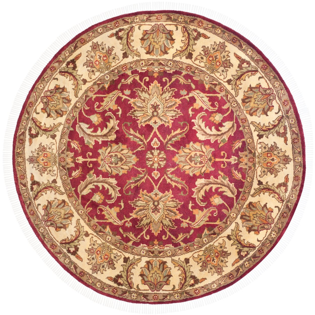 SAFAVIEH Jaipur Collection JAP412B Handmade Red/Gold Rug Image 3