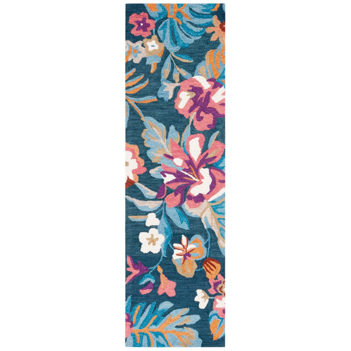 SAFAVIEH Jardin JAR152M Handmade Blue / Pink Rug Image 5