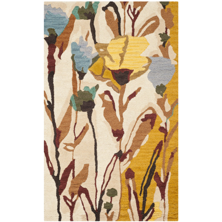 SAFAVIEH Jardin JAR322A Handmade Ivory / Multi Rug Image 5