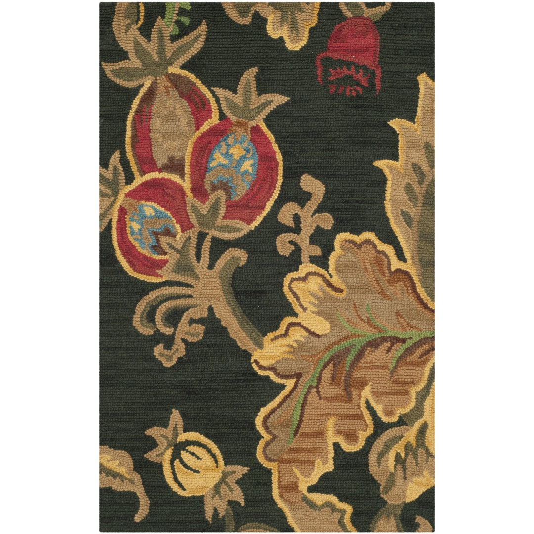 SAFAVIEH Jardin JAR324A Handmade Black / Multi Rug Image 6