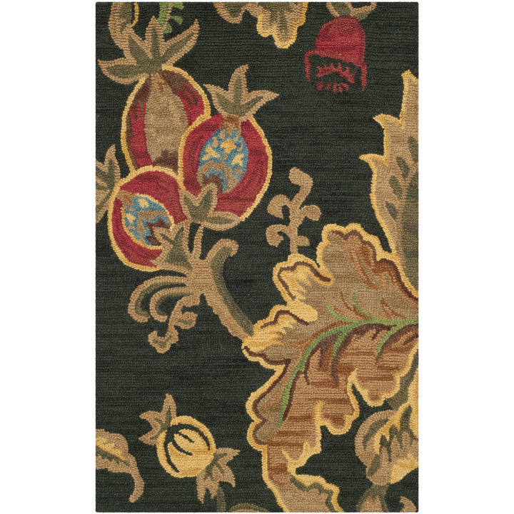 SAFAVIEH Jardin JAR324A Handmade Black / Multi Rug Image 1