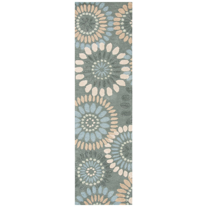 SAFAVIEH Jardin JAR455A Handmade Grey / Blue Rug Image 1