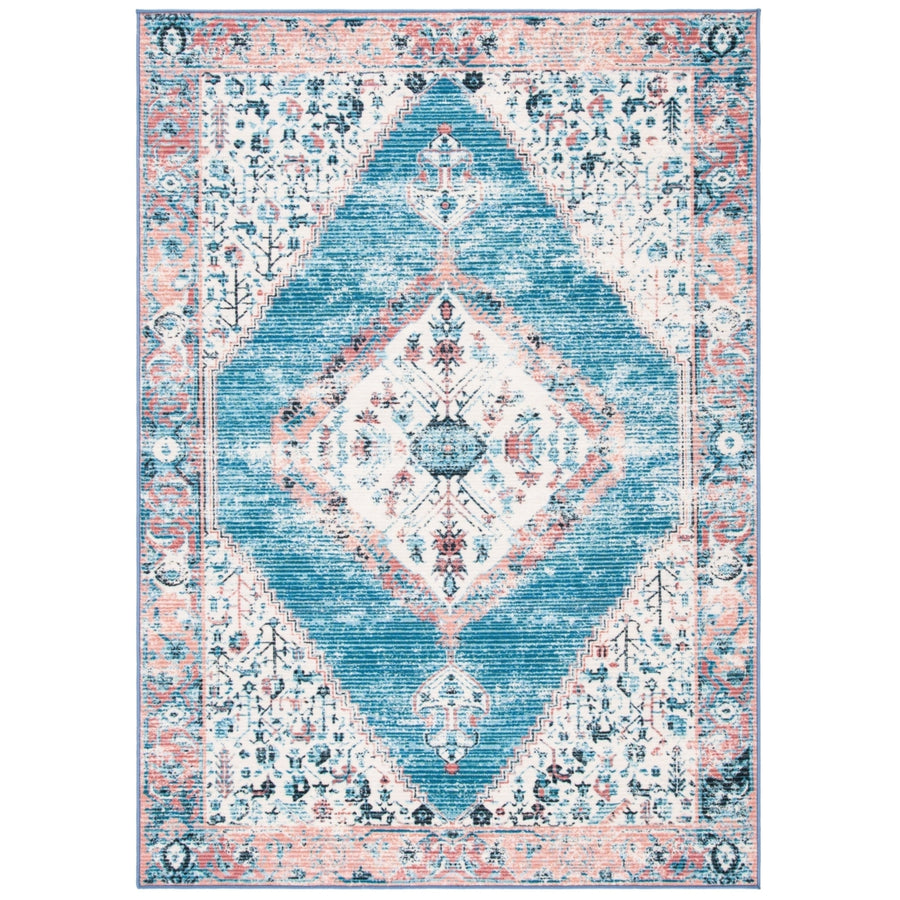 SAFAVIEH Journey Collection JNY149A Ivory / Blue Rug Image 1