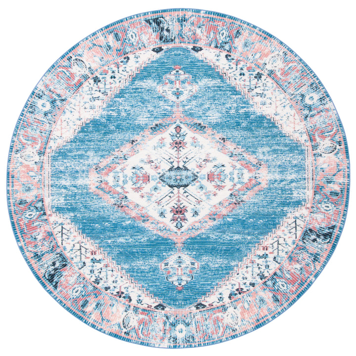 SAFAVIEH Journey Collection JNY149A Ivory / Blue Rug Image 4