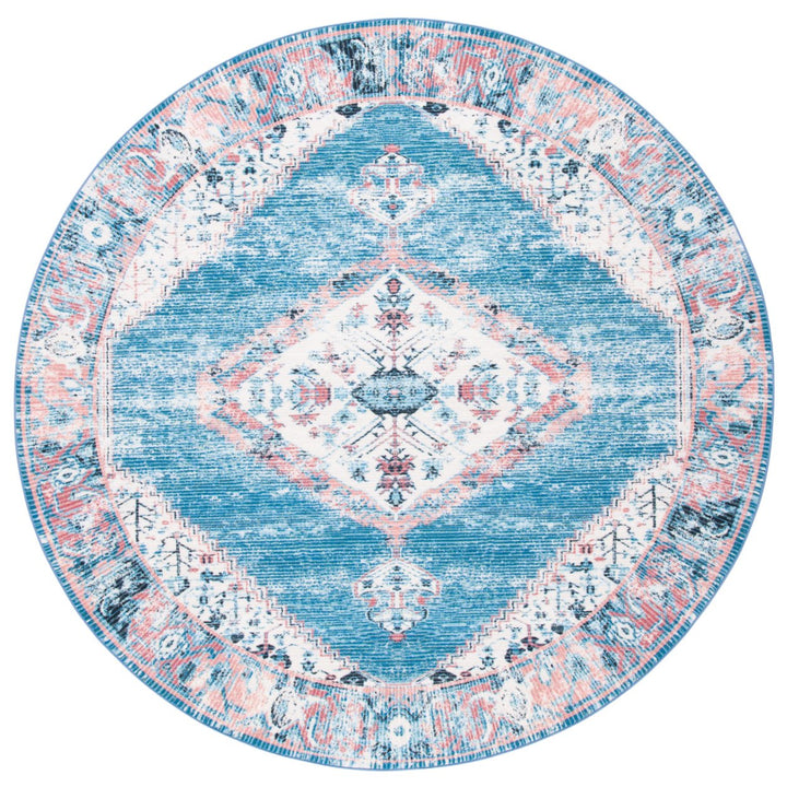 SAFAVIEH Journey Collection JNY149A Ivory / Blue Rug Image 1