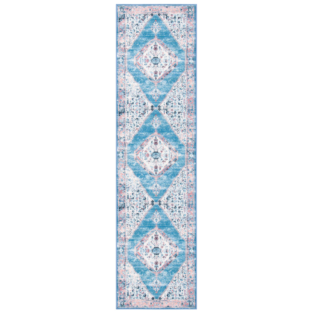 SAFAVIEH Journey Collection JNY149A Ivory / Blue Rug Image 5