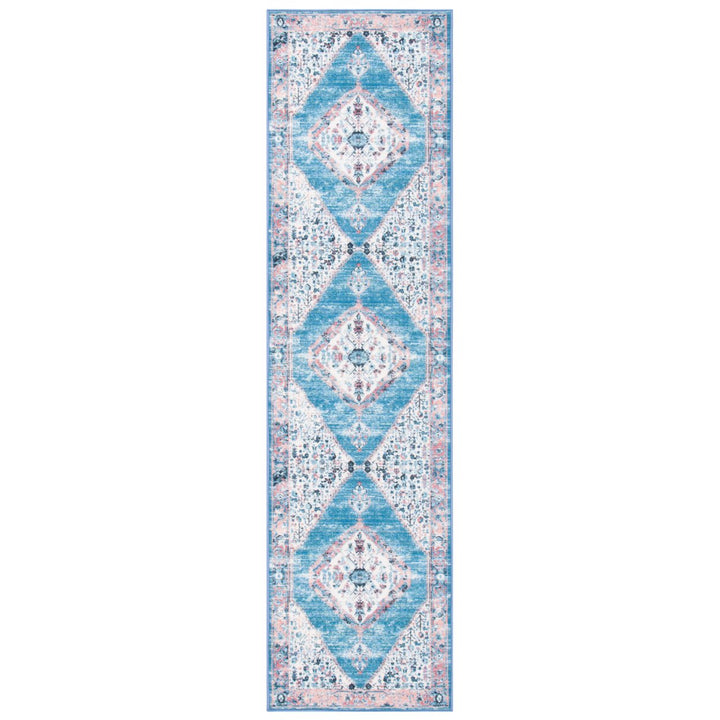 SAFAVIEH Journey Collection JNY149A Ivory / Blue Rug Image 1