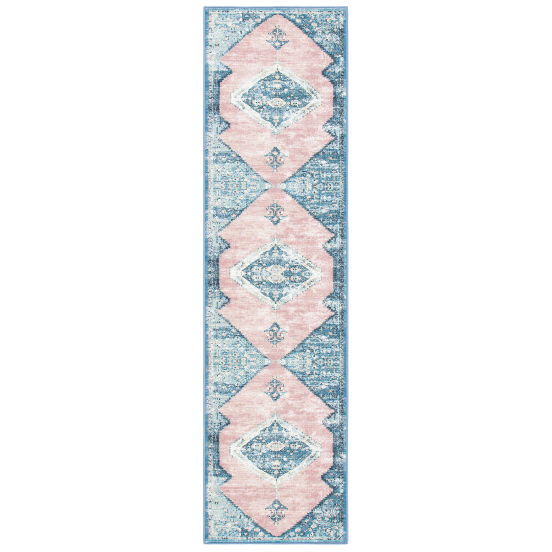 SAFAVIEH Journey Collection JNY147M Blue / Pink Rug Image 5