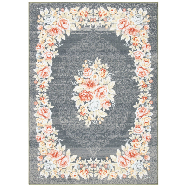 SAFAVIEH Journey Collection JNY125F Grey / Pink Rug Image 1