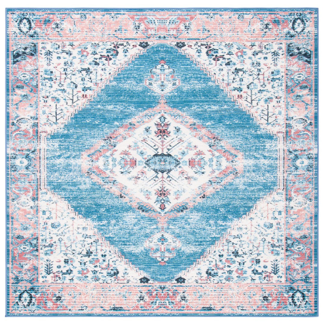 SAFAVIEH Journey Collection JNY149A Ivory / Blue Rug Image 6