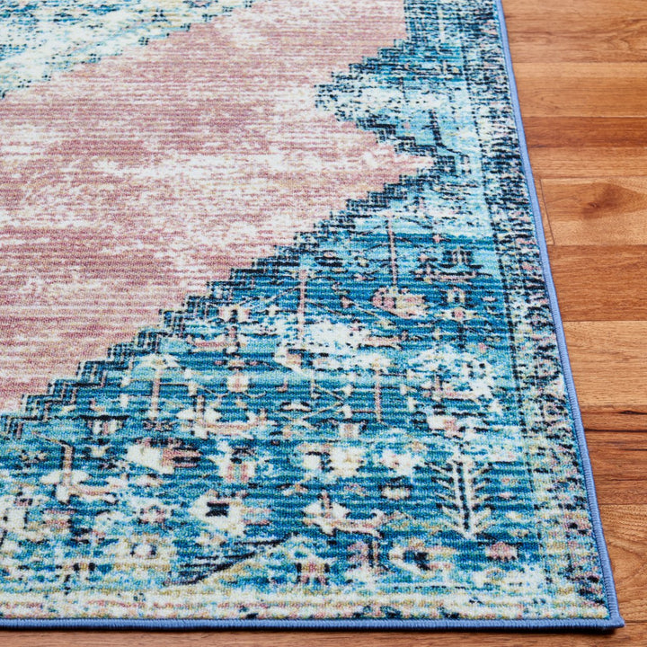 SAFAVIEH Journey Collection JNY147M Blue / Pink Rug Image 7