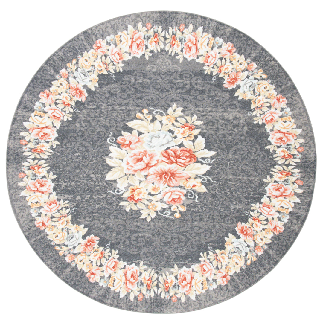 SAFAVIEH Journey Collection JNY125F Grey / Pink Rug Image 4