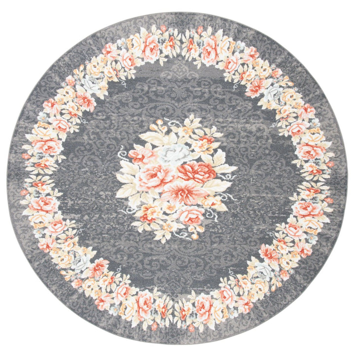 SAFAVIEH Journey Collection JNY125F Grey / Pink Rug Image 1