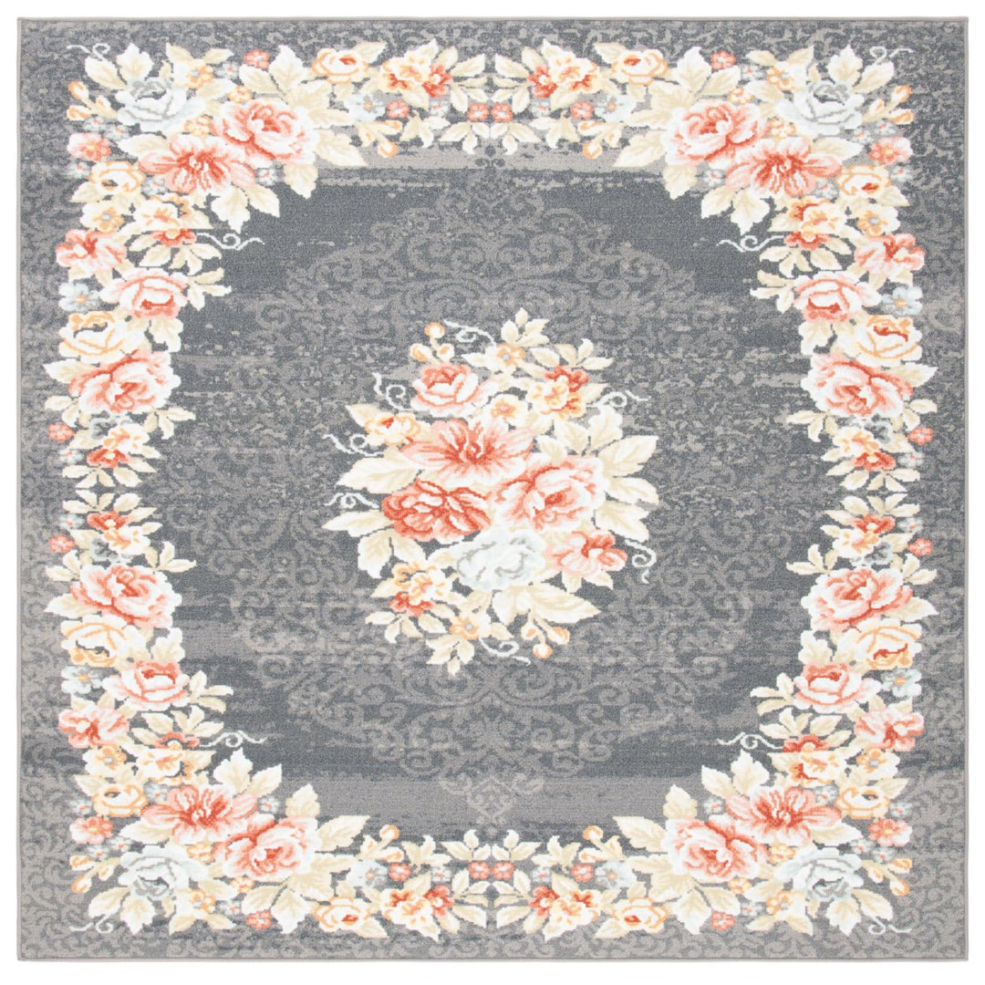 SAFAVIEH Journey Collection JNY125F Grey / Pink Rug Image 1