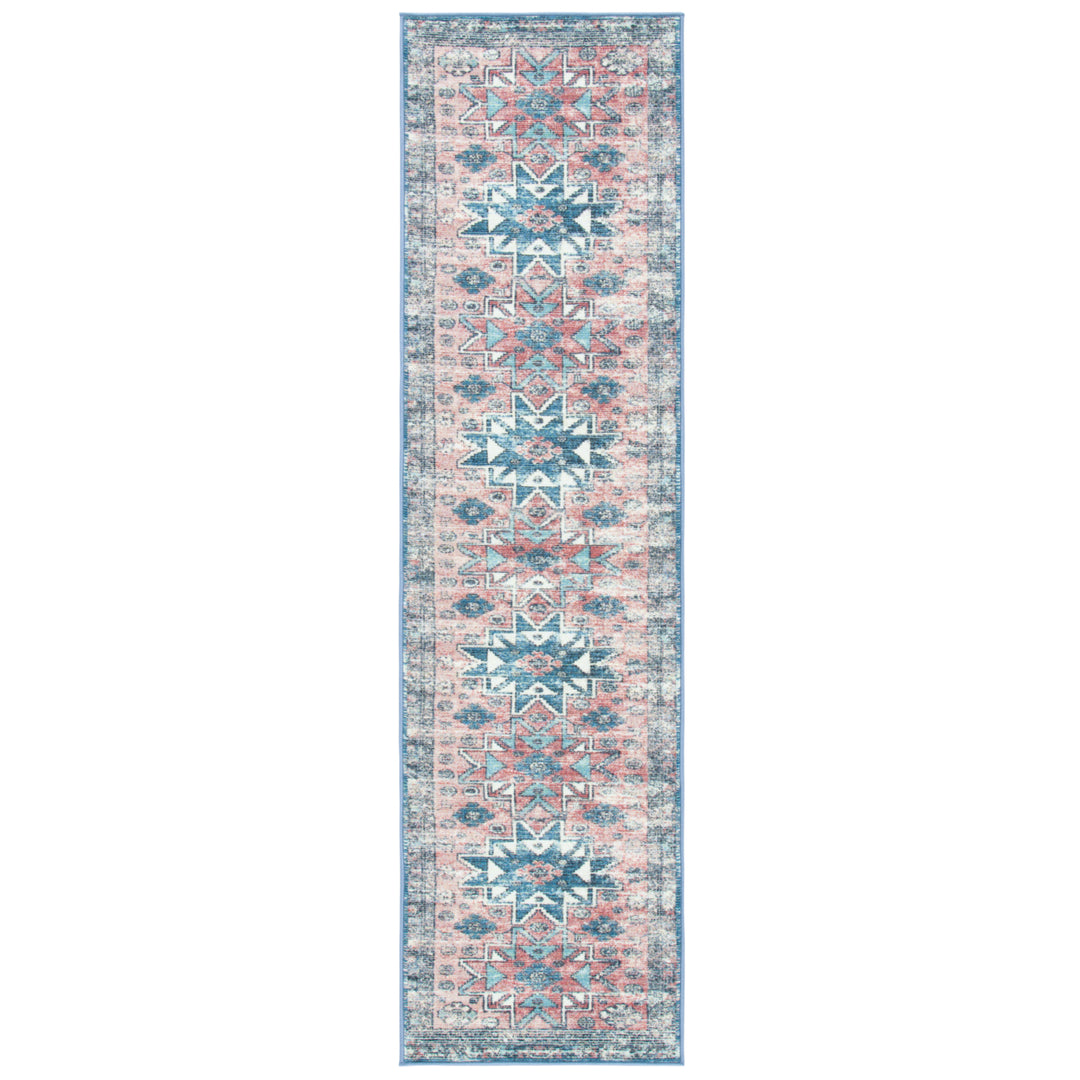 SAFAVIEH Journey Collection JNY148U Pink / Blue Rug Image 5