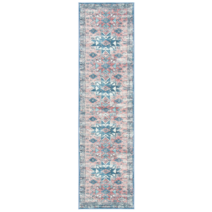 SAFAVIEH Journey Collection JNY148U Pink / Blue Rug Image 5