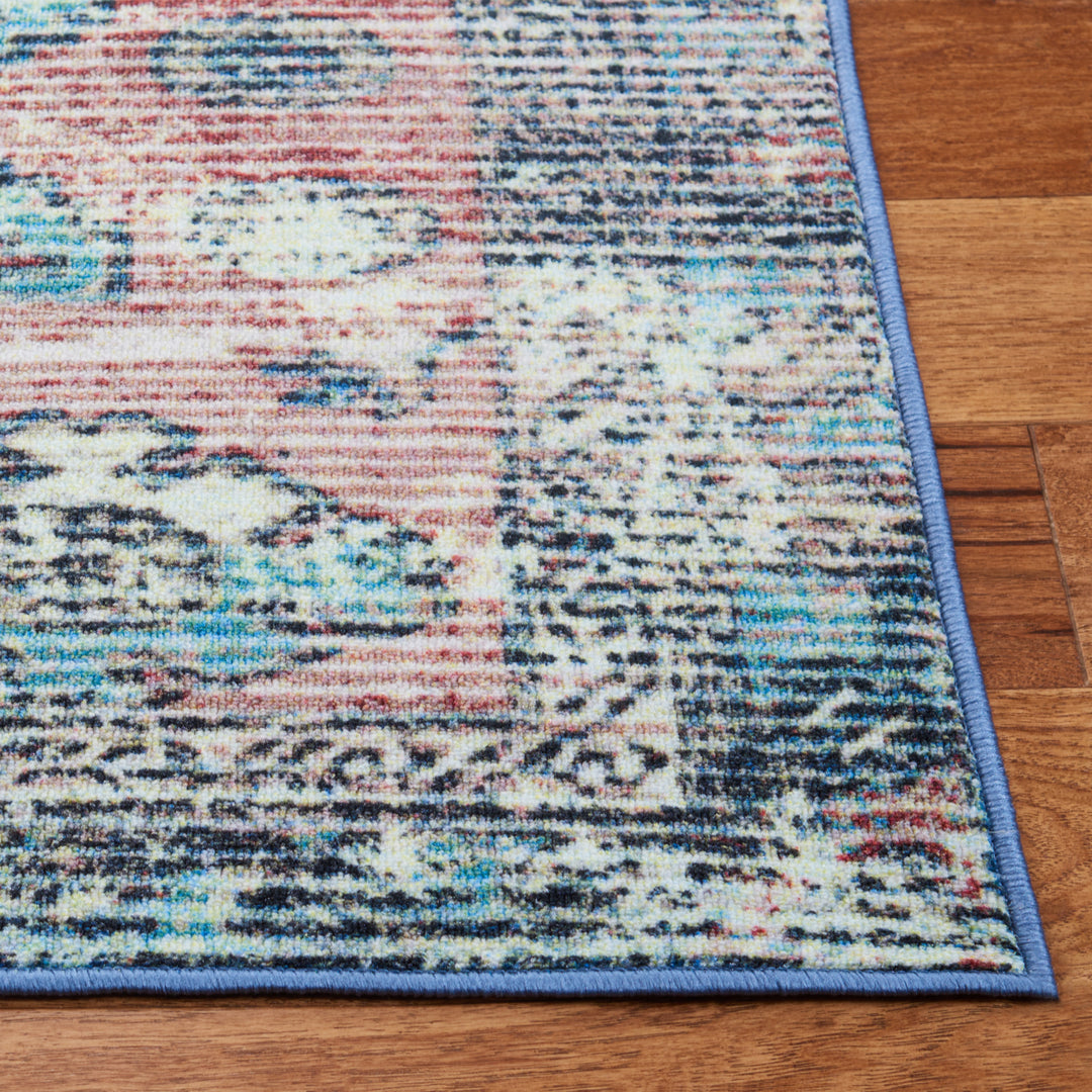 SAFAVIEH Journey Collection JNY148U Pink / Blue Rug Image 7