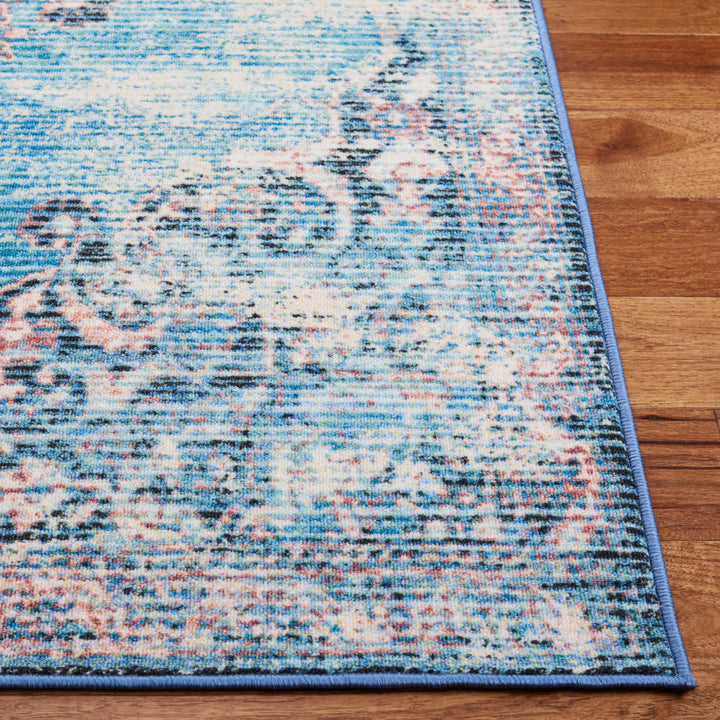 SAFAVIEH Journey Collection JNY152M Turquoise / Pink Rug Image 7