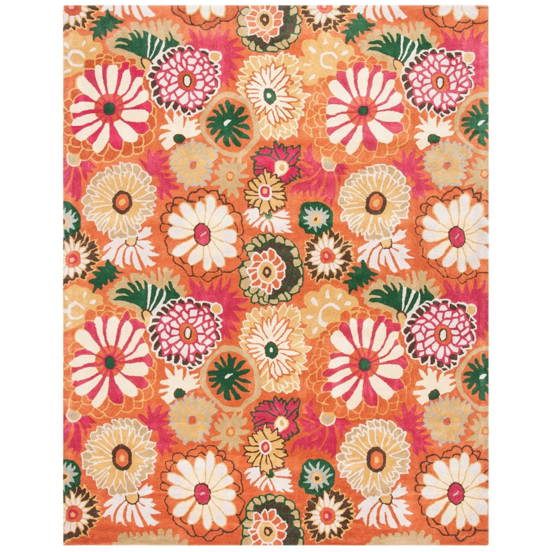 SAFAVIEH Jardin JAR812A Handmade Orange / Multi Rug Image 1