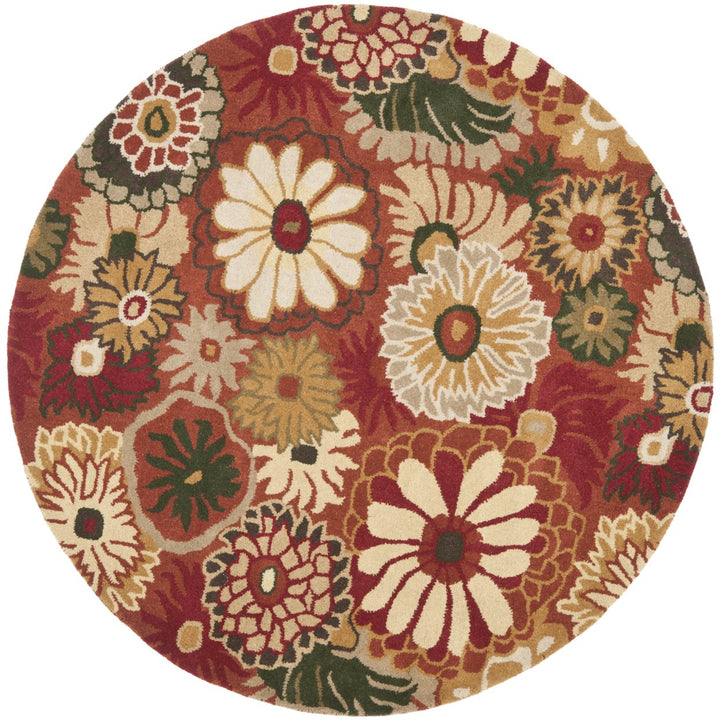 SAFAVIEH Jardin JAR812A Handmade Orange / Multi Rug Image 4