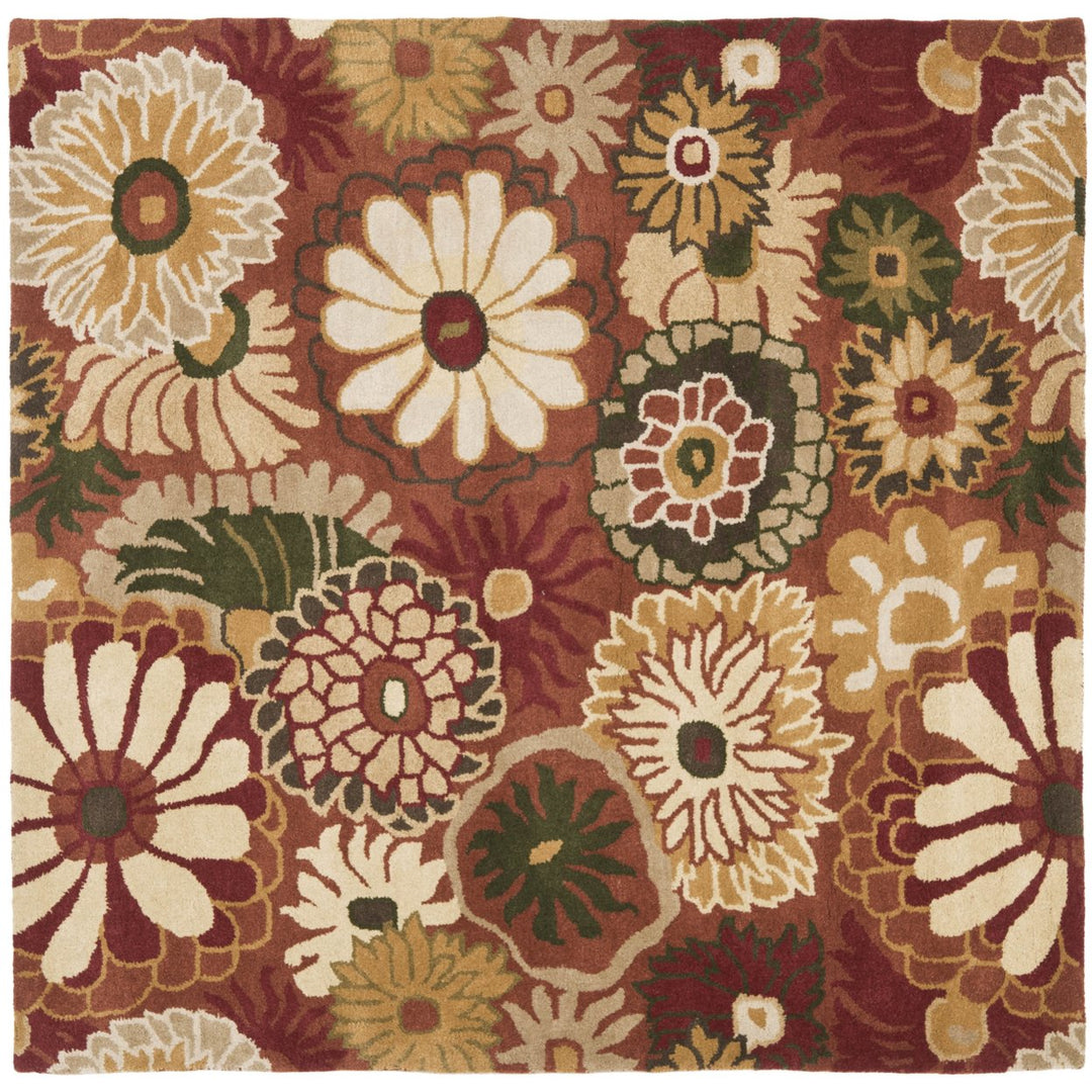 SAFAVIEH Jardin JAR812A Handmade Orange / Multi Rug Image 6