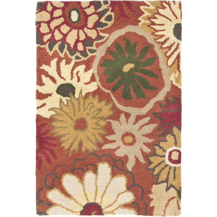 SAFAVIEH Jardin JAR812A Handmade Orange / Multi Rug Image 8