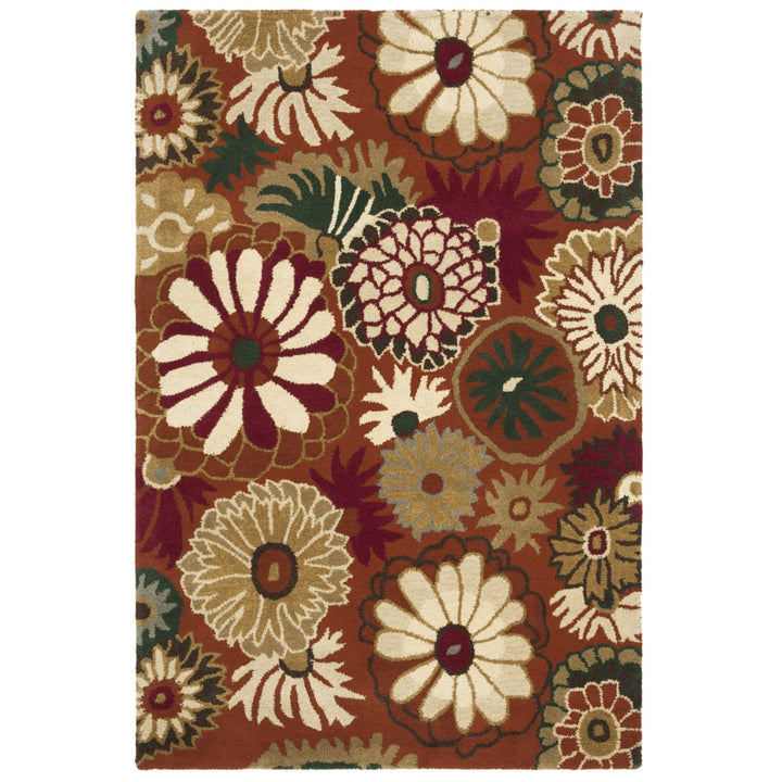 SAFAVIEH Jardin JAR812A Handmade Orange / Multi Rug Image 9