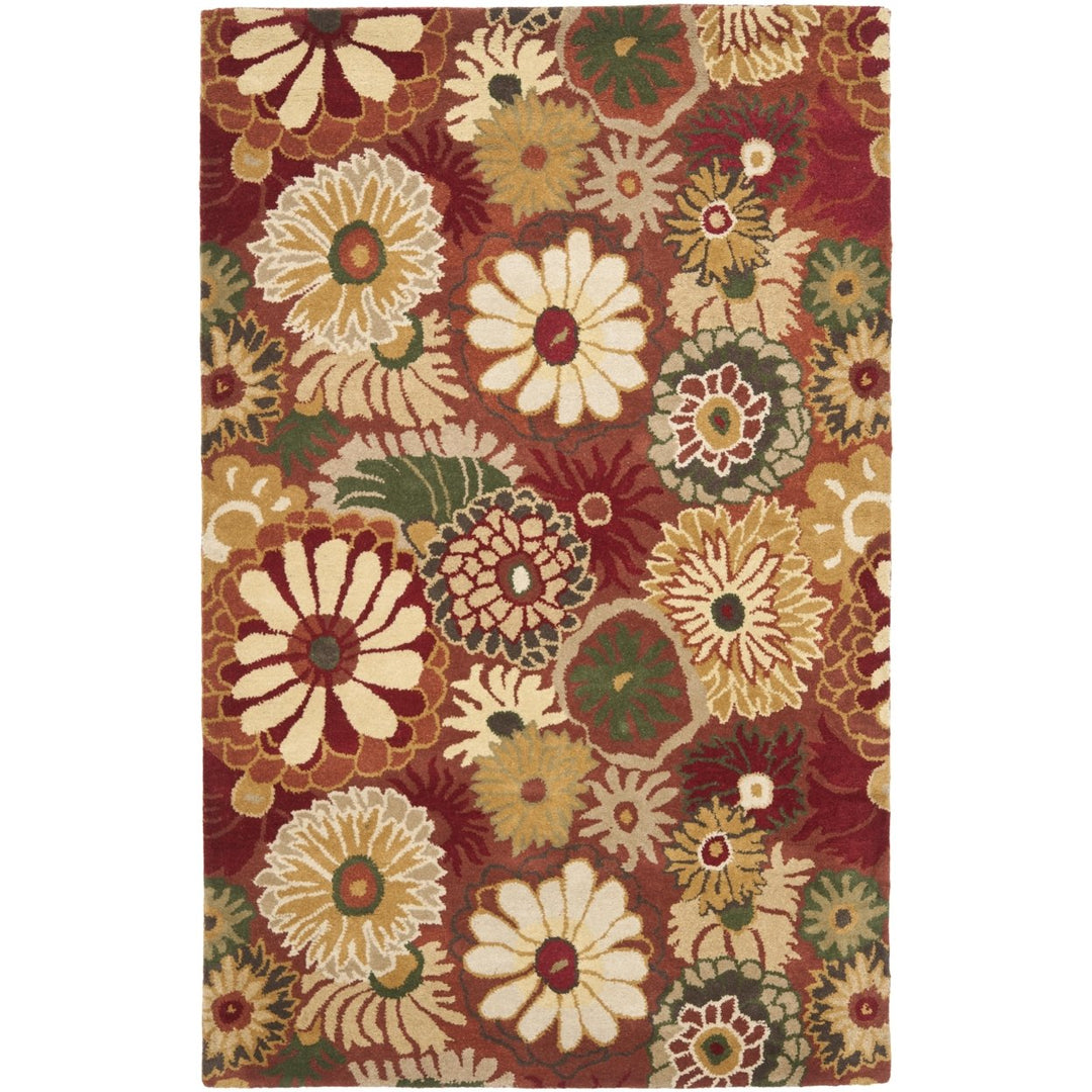 SAFAVIEH Jardin JAR812A Handmade Orange / Multi Rug Image 10