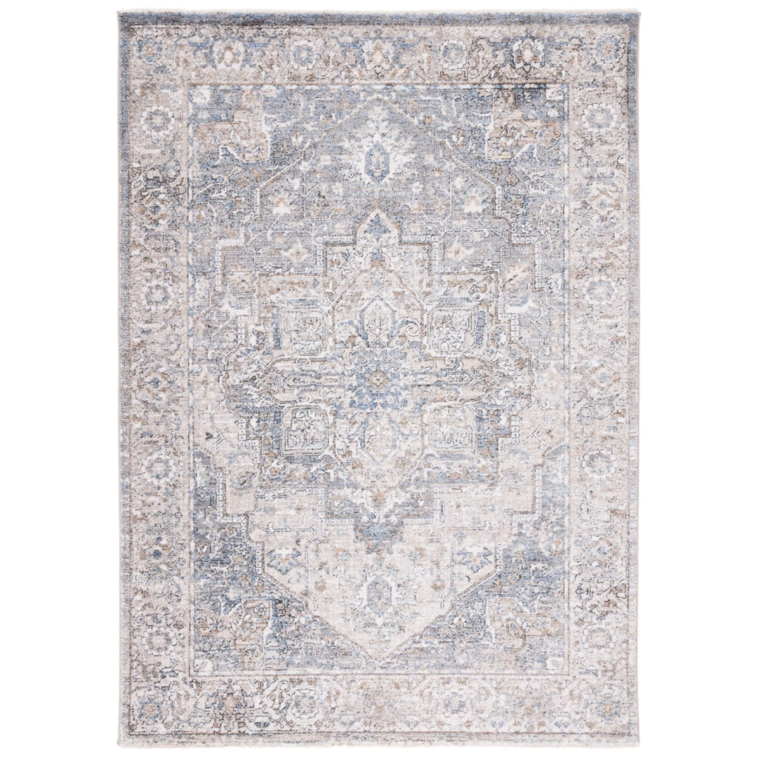 SAFAVIEH Jasmine Collection JSM314F Grey / Blue Rug Image 1