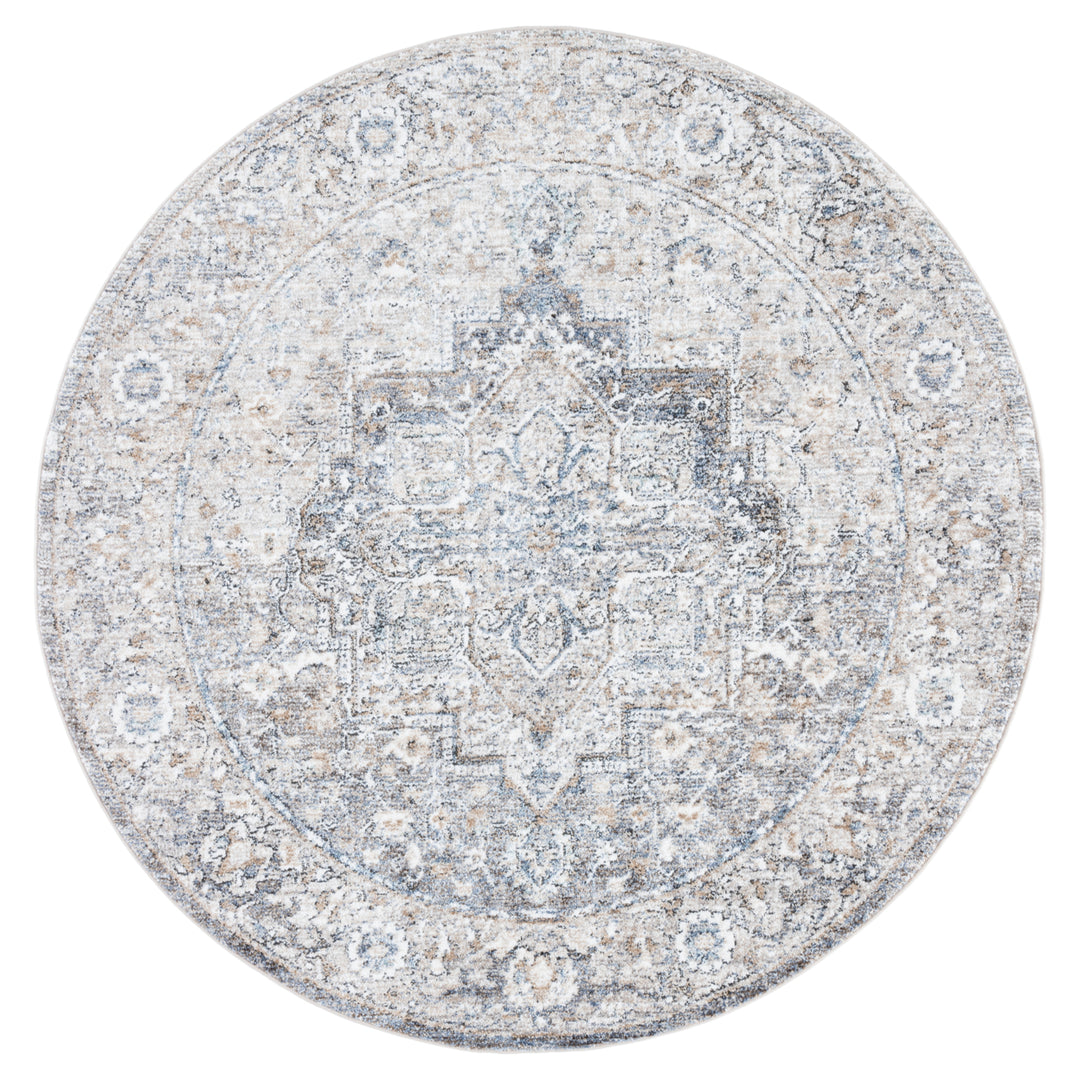 SAFAVIEH Jasmine Collection JSM314F Grey / Blue Rug Image 3