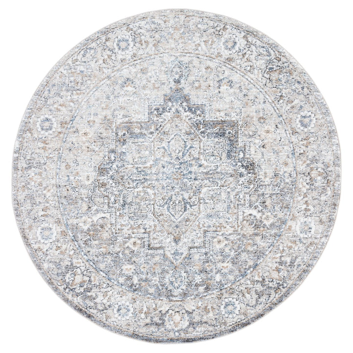 SAFAVIEH Jasmine Collection JSM314F Grey / Blue Rug Image 1