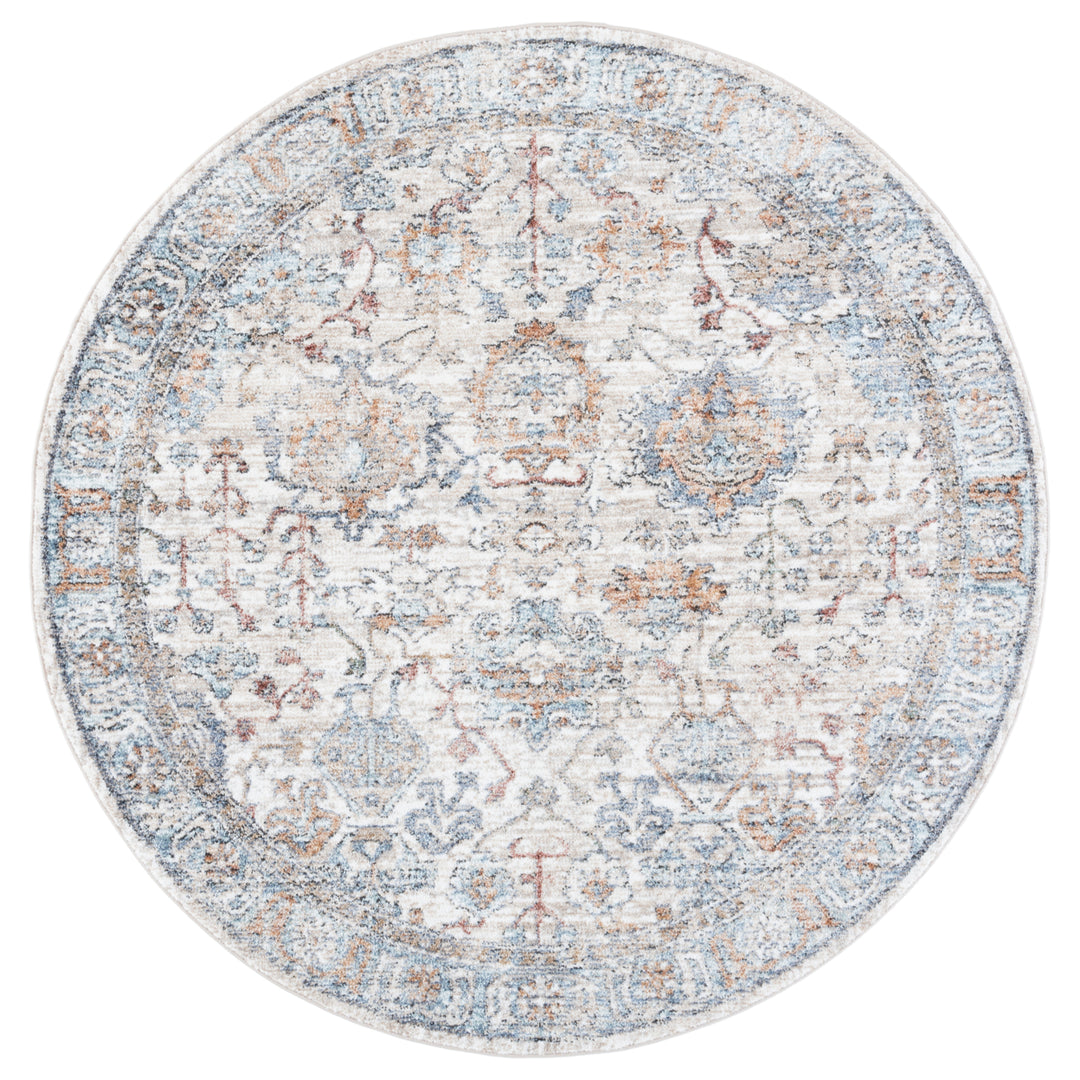 SAFAVIEH Jasmine Collection JSM319A Ivory / Blue Rug Image 4