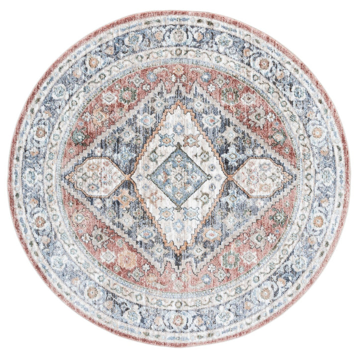 SAFAVIEH Jasmine Collection JSM329P Rust / Navy Rug Image 1