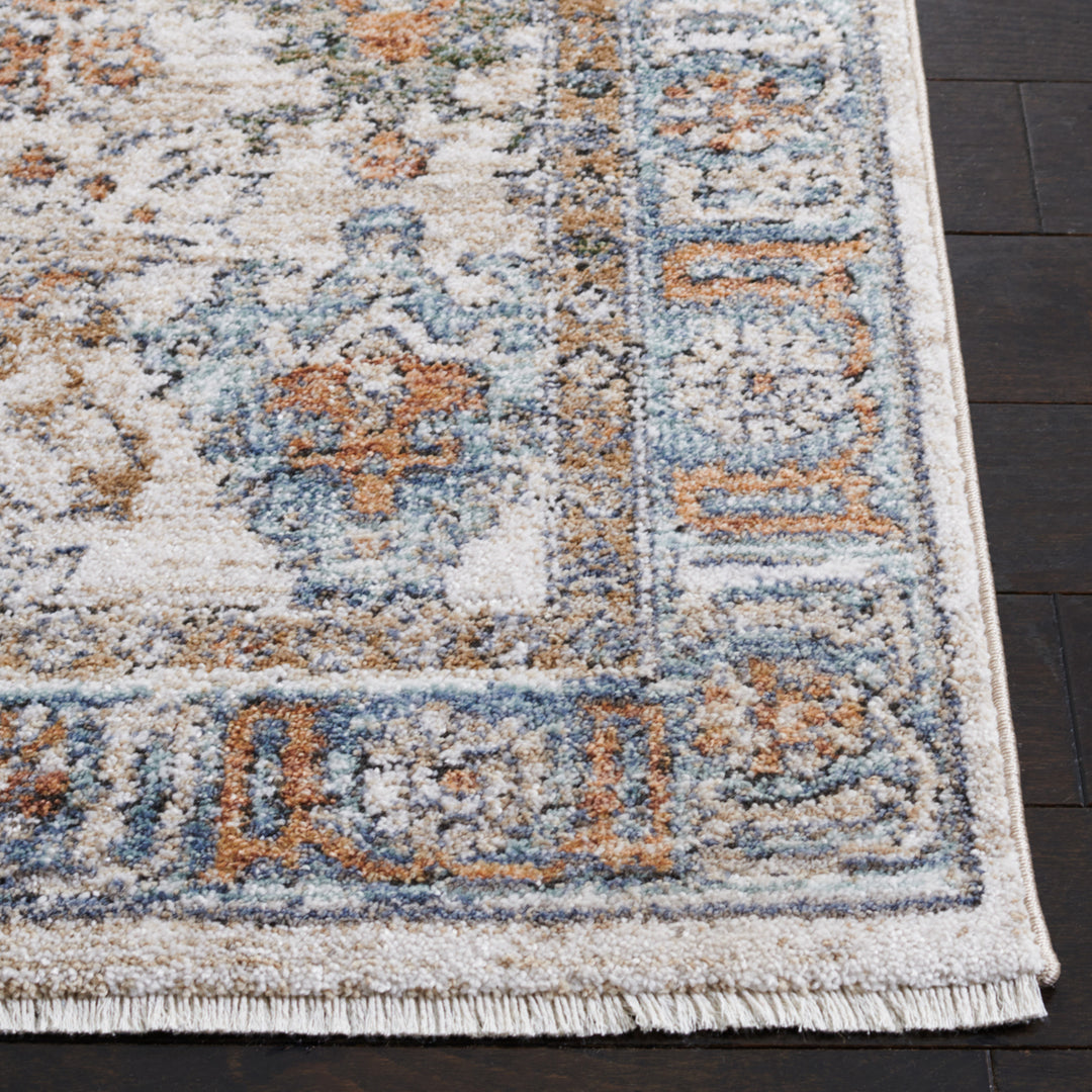 SAFAVIEH Jasmine Collection JSM319A Ivory / Blue Rug Image 6