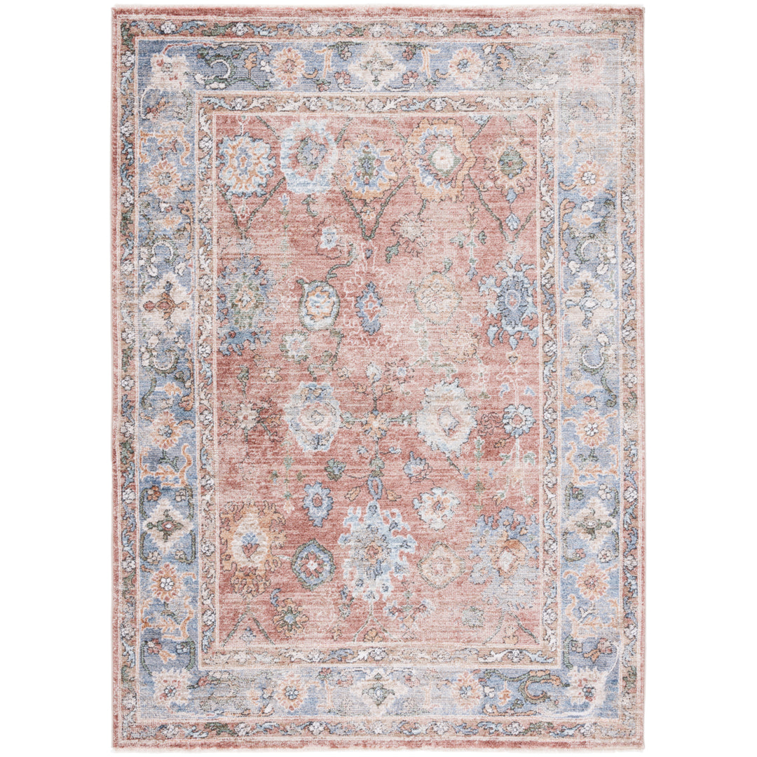 SAFAVIEH Jasmine Collection JSM338P Rust / Blue Rug Image 1