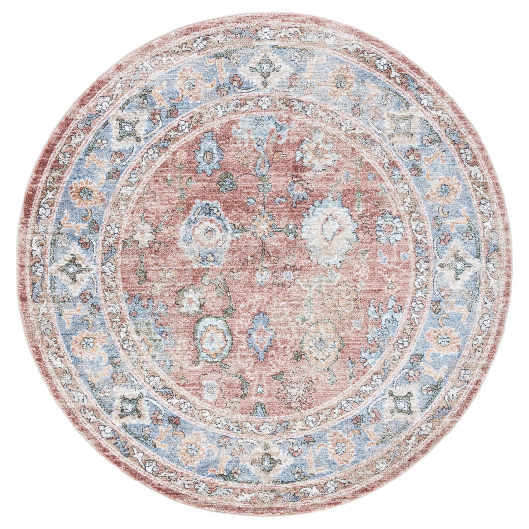 SAFAVIEH Jasmine Collection JSM338P Rust / Blue Rug Image 2