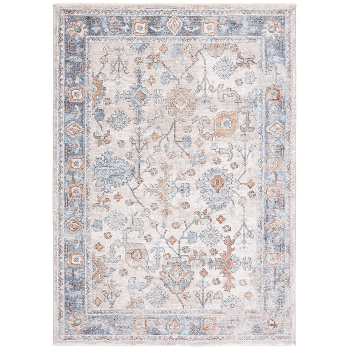 SAFAVIEH Jasmine Collection JSM343A Ivory / Blue Rug Image 1