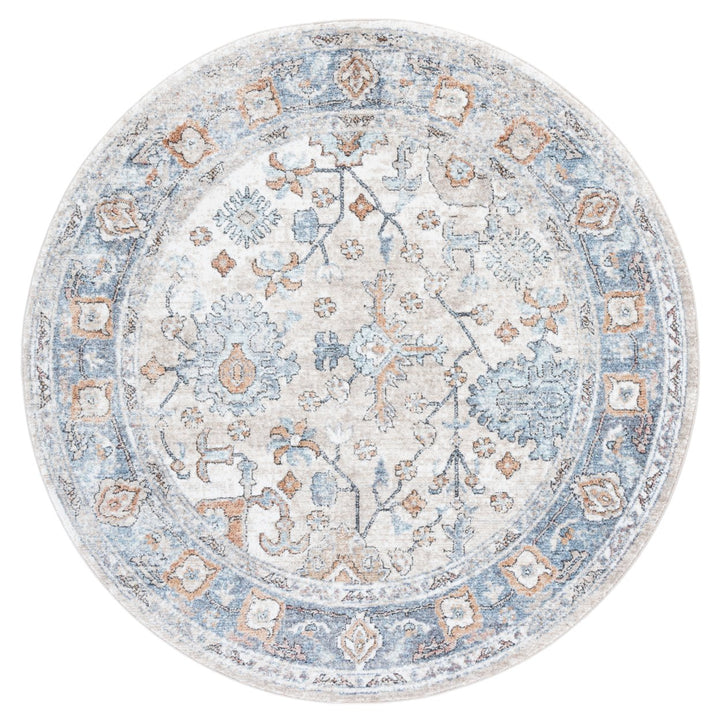 SAFAVIEH Jasmine Collection JSM343A Ivory / Blue Rug Image 1