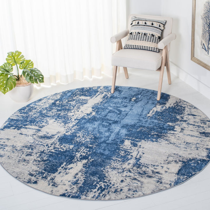 SAFAVIEH Jasper Collection JSP101M Blue / Ivory Rug Image 2